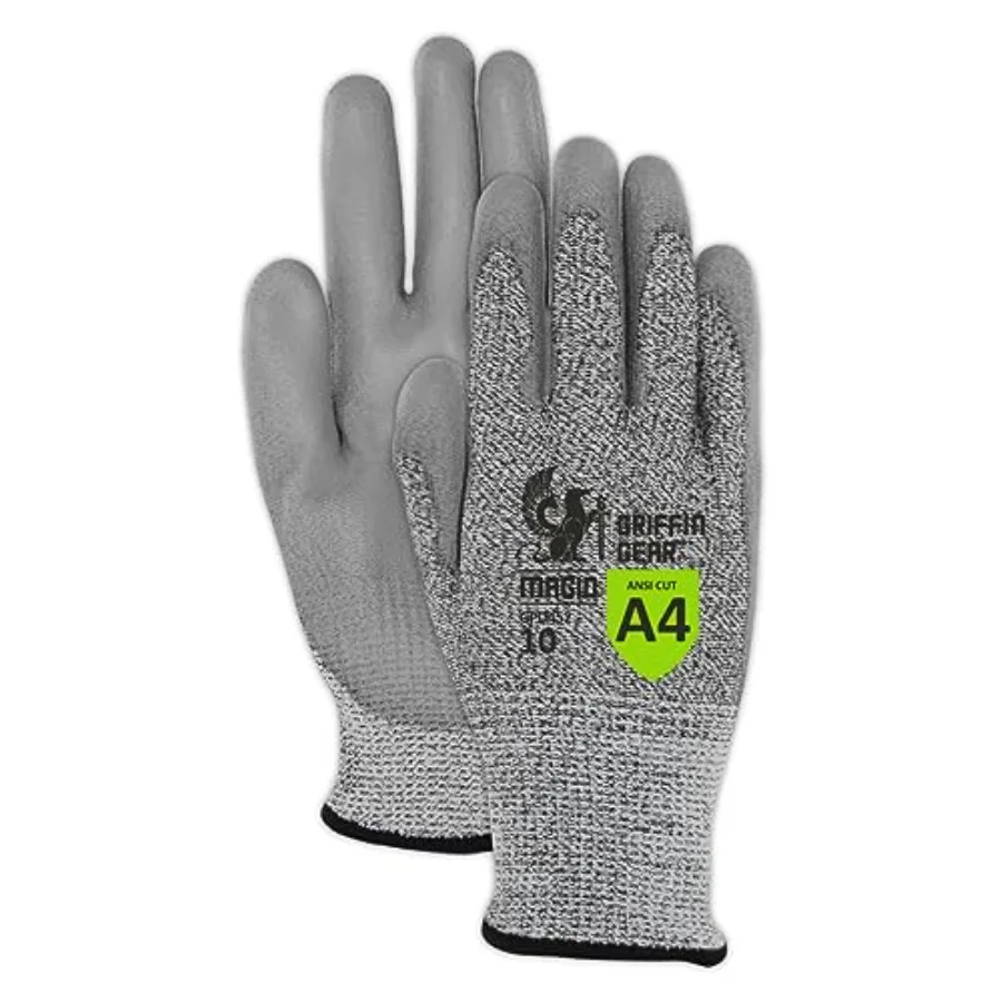Griffin Gear ANSI A4 Liquid Repellent Nitrile Work Gloves 2 s Size GPD452
Griffin Gear ANSI A4 Liquid Repellent Nitrile Work Gloves 2 s Size GPD452