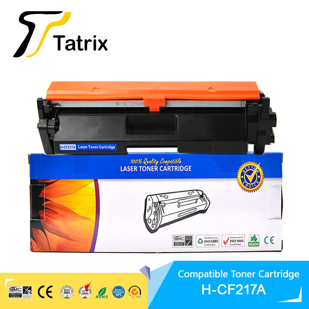 Tatrix 17A CF217A тонер-картридж, совместимый лазерный черный тонер-картридж CF217A CF217 217A 17A для принтера HP Laserjet Pro M102a
Tatrix 17A CF217A тонер-картридж, совместимый лазерный черный тонер-картридж CF217A CF217 217A 17A для принтера HP Laserjet Pro M102a