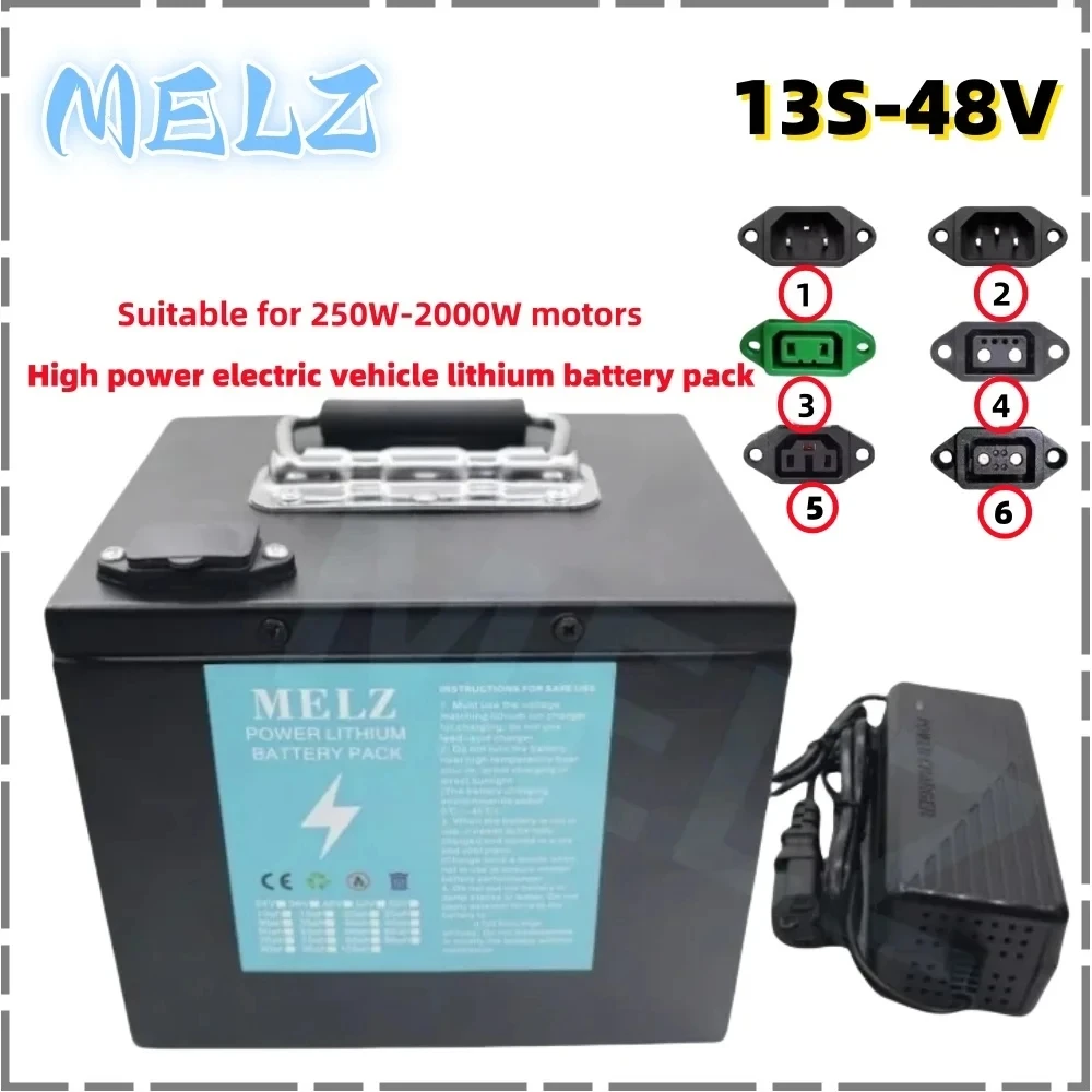 Air fast transportation New Full Capacity Power 18650 Lithium Battery 48V10ah-60ah Lithium Battery Pack Suitable for 250-2000W
Air fast transportation New Full Capacity Power 18650 Lithium Battery 48V10ah-60ah Lithium Battery Pack Suitable for 250-2000W