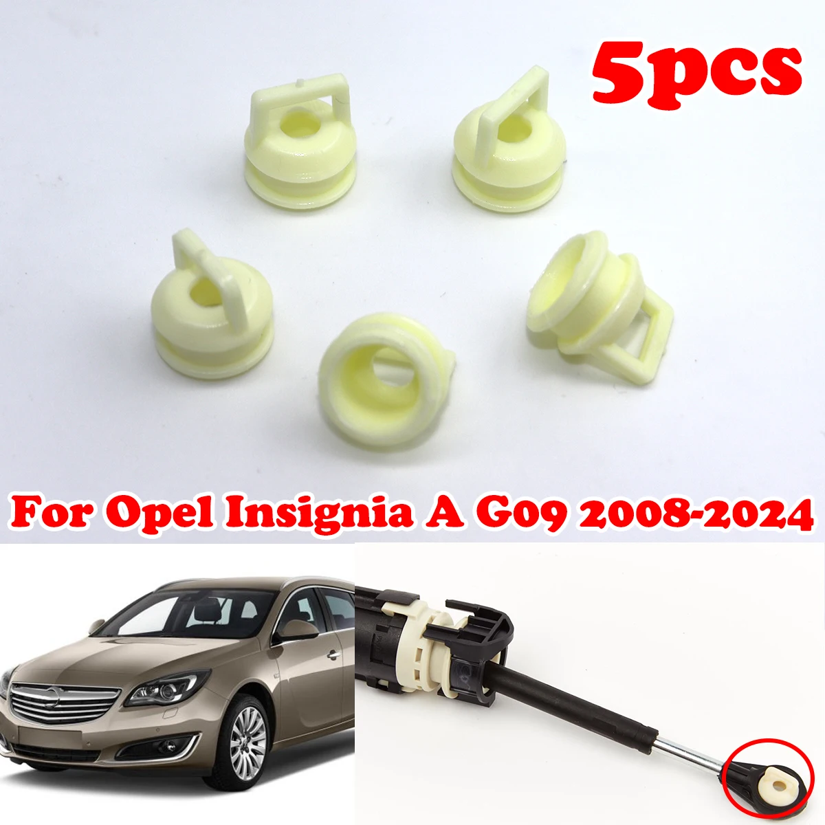 5pc For Opel Insignia A G09 AT Gear Shifter Cable Bushing Rubber Sleeve Grommet Clip Shift linkage End Repair Kit 2008 2009-2024
5pc For Opel Insignia A G09 AT Gear Shifter Cable Bushing Rubber Sleeve Grommet Clip Shift linkage End Repair Kit 2008 2009-2024