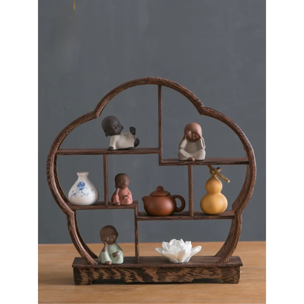 Bogu shelf ornaments, solid wood, new Chinese style small tea table, living room, entrance decoration, office, TV cabinet, round
Bogu shelf ornaments, solid wood, new Chinese style small tea table, living room, entrance decoration, office, TV cabinet, round