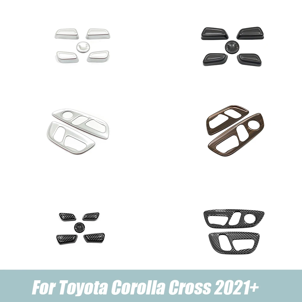 For Toyota Corolla Cross SUV 2021 2022 LHD ABS Wood/Carbon Car Seat Adjustment Switch Knob Panel Cover Trim Sticker Accessories
For Toyota Corolla Cross SUV 2021 2022 LHD ABS Wood/Carbon Car Seat Adjustment Switch Knob Panel Cover Trim Sticker Accessories