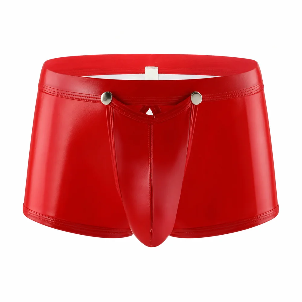 Mens PU Leather Briefs Crotch Shorts G String Boxer Underpants Faux Latex Look Shaping Sheath Fetish Exotic Lingerie
Mens PU Leather Briefs Crotch Shorts G String Boxer Underpants Faux Latex Look Shaping Sheath Fetish Exotic Lingerie