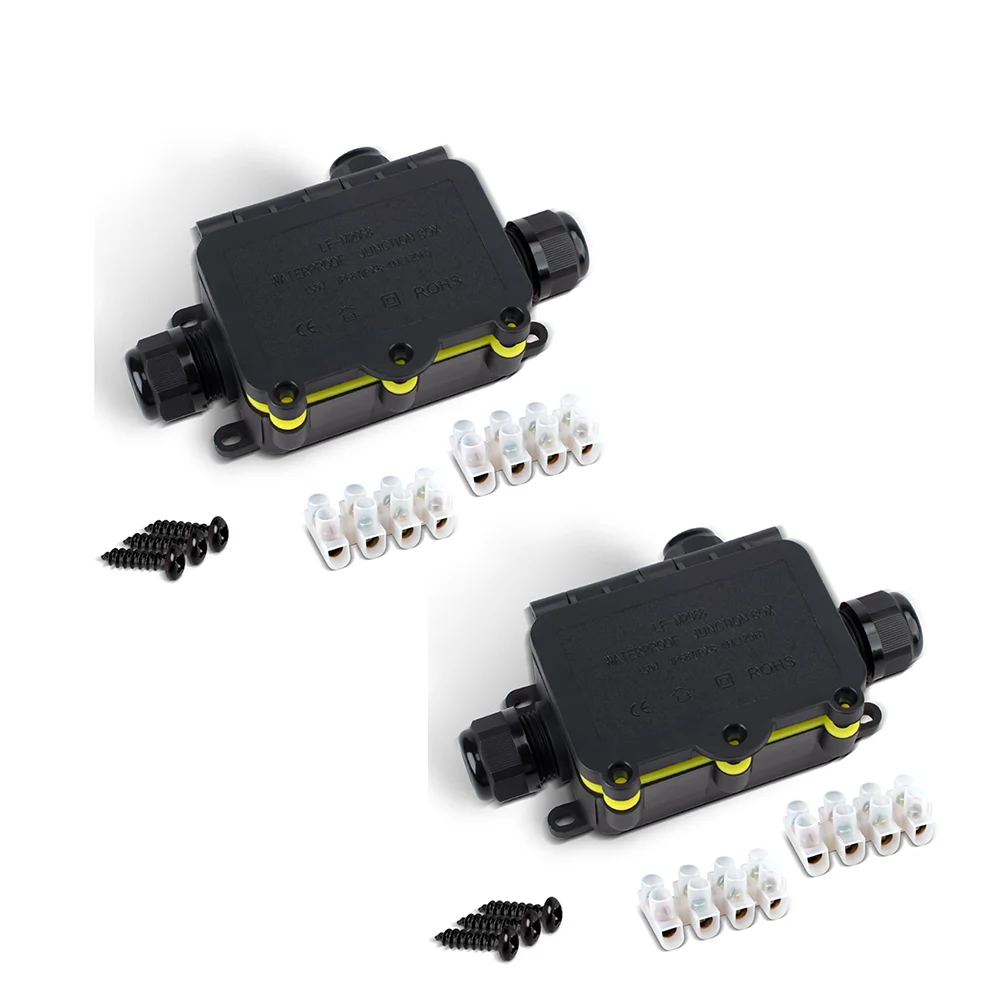 2pcs Outdoor Waterproof Junction Box, T-Junction Box, For EW-2068-3T Outdoor Electrical Cable Connector Enclosure For Garden
2pcs Outdoor Waterproof Junction Box, T-Junction Box, For EW-2068-3T Outdoor Electrical Cable Connector Enclosure For Garden