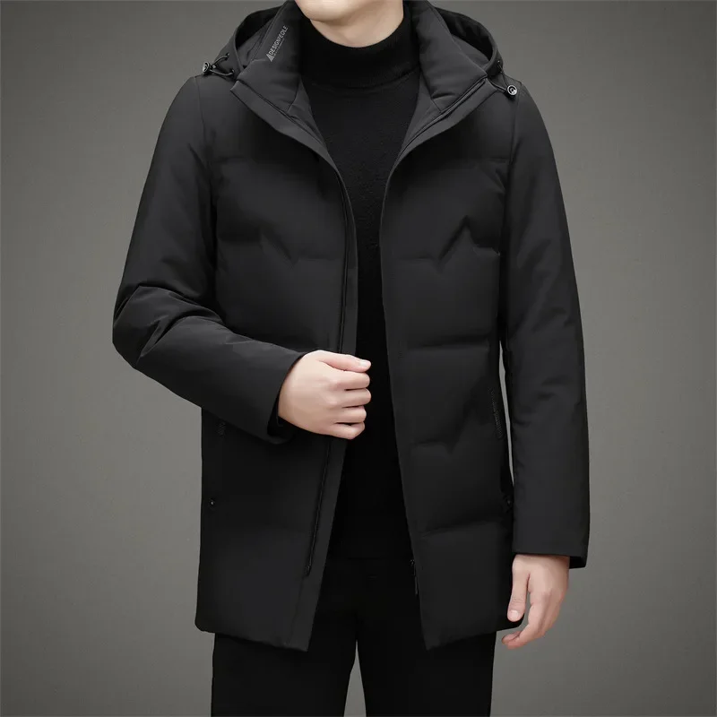 Men's Mid Length Down Jacket 2023 Winter New Middle-aged Business Casual Hooded Warm Jacket
Men's Mid Length Down Jacket 2023 Winter New Middle-aged Business Casual Hooded Warm Jacket