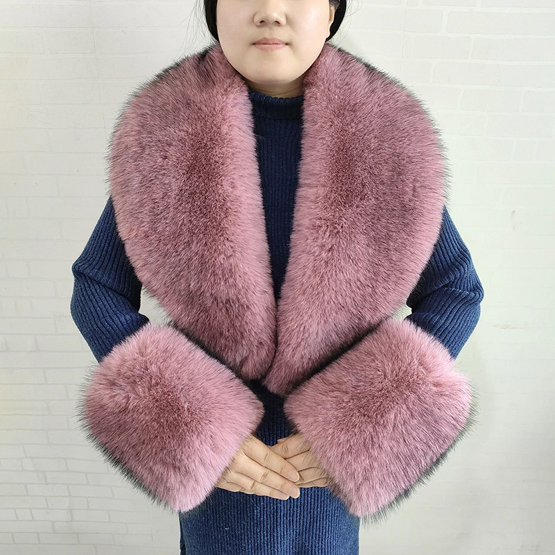 Faux Fur Collar Cuff Set For Clothing Fashion Accessories Women Natural Luxury Fashion Warm Plush Edges For Jackets Coats
Faux Fur Collar Cuff Set For Clothing Fashion Accessories Women Natural Luxury Fashion Warm Plush Edges For Jackets Coats