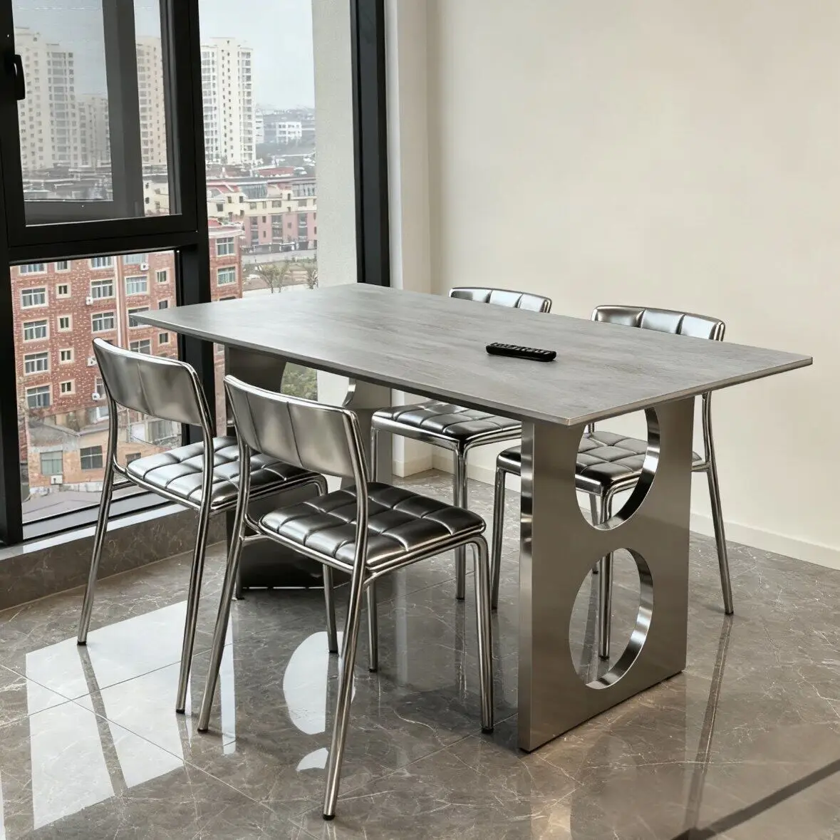 Minimalist Universal Dining Table Reception Ergonomic Designer Bistro Dining Table European Princess Muebles Room Furniture
Minimalist Universal Dining Table Reception Ergonomic Designer Bistro Dining Table European Princess Muebles Room Furniture