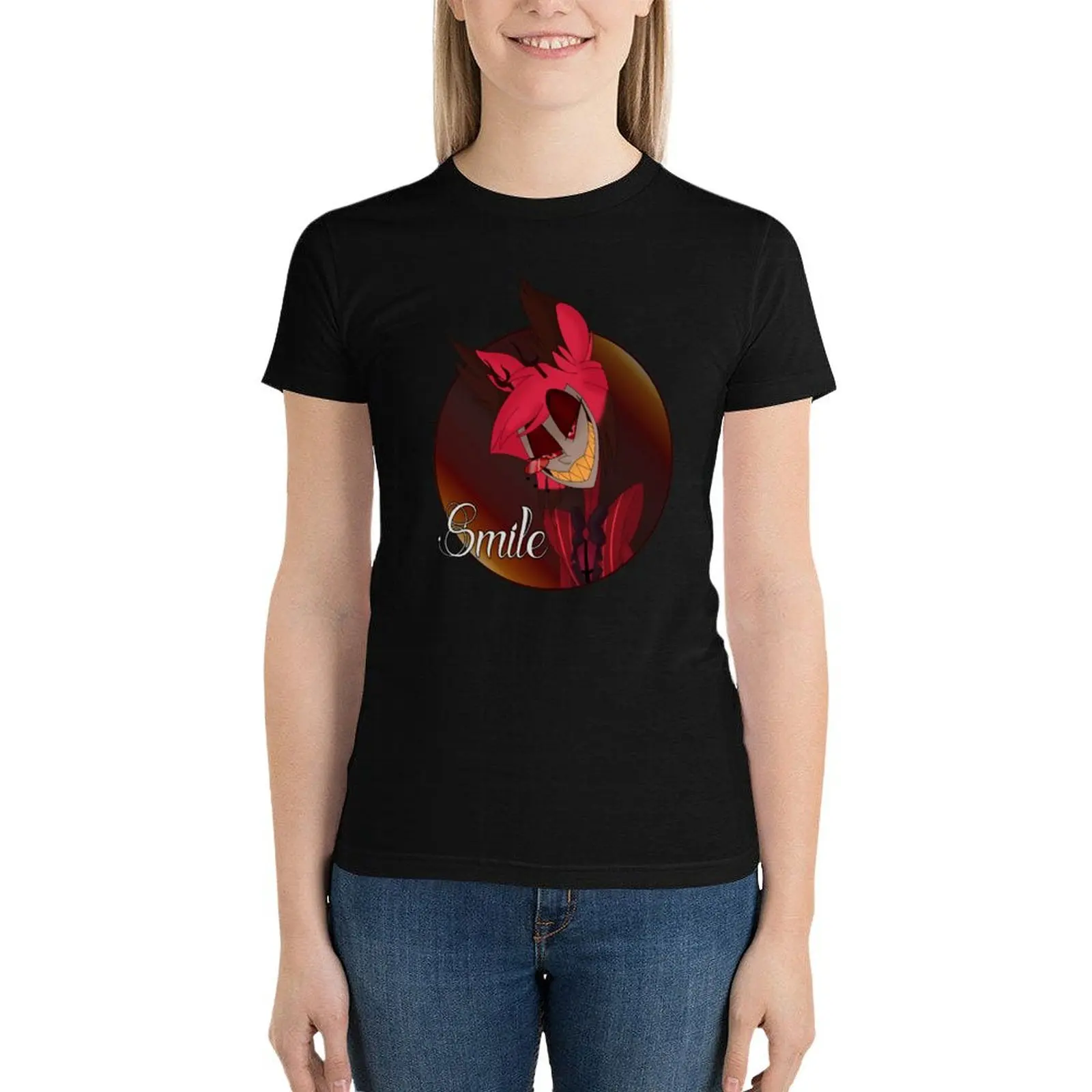 Smile T-Shirt funny Blouse Short sleeve tee aesthetic clothes tshirts for Women
Smile T-Shirt funny Blouse Short sleeve tee aesthetic clothes tshirts for Women