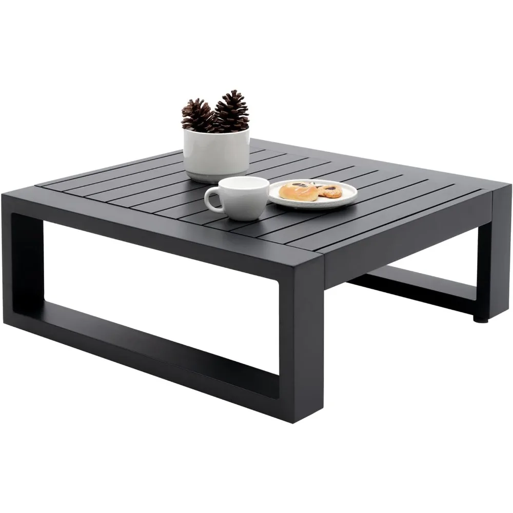 Outdoor Side Table Patio Aluminum Square End Table for Bistro Cafe Patio Small Coffee Table with Slat Top
Outdoor Side Table Patio Aluminum Square End Table for Bistro Cafe Patio Small Coffee Table with Slat Top