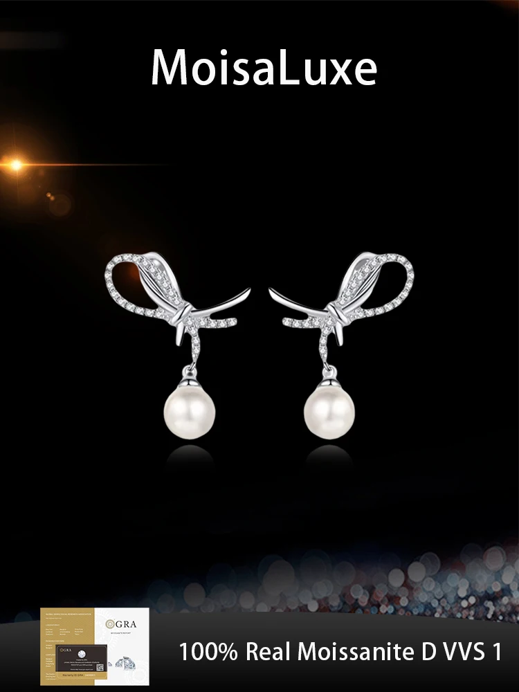 MoisaLuxe Official Store GRA Moissanite Plata Sterling 925 Silver Earrings Hoop Piercing Pearl Drop Earrings Fashion Jewelry
MoisaLuxe Official Store GRA Moissanite Plata Sterling 925 Silver Earrings Hoop Piercing Pearl Drop Earrings Fashion Jewelry