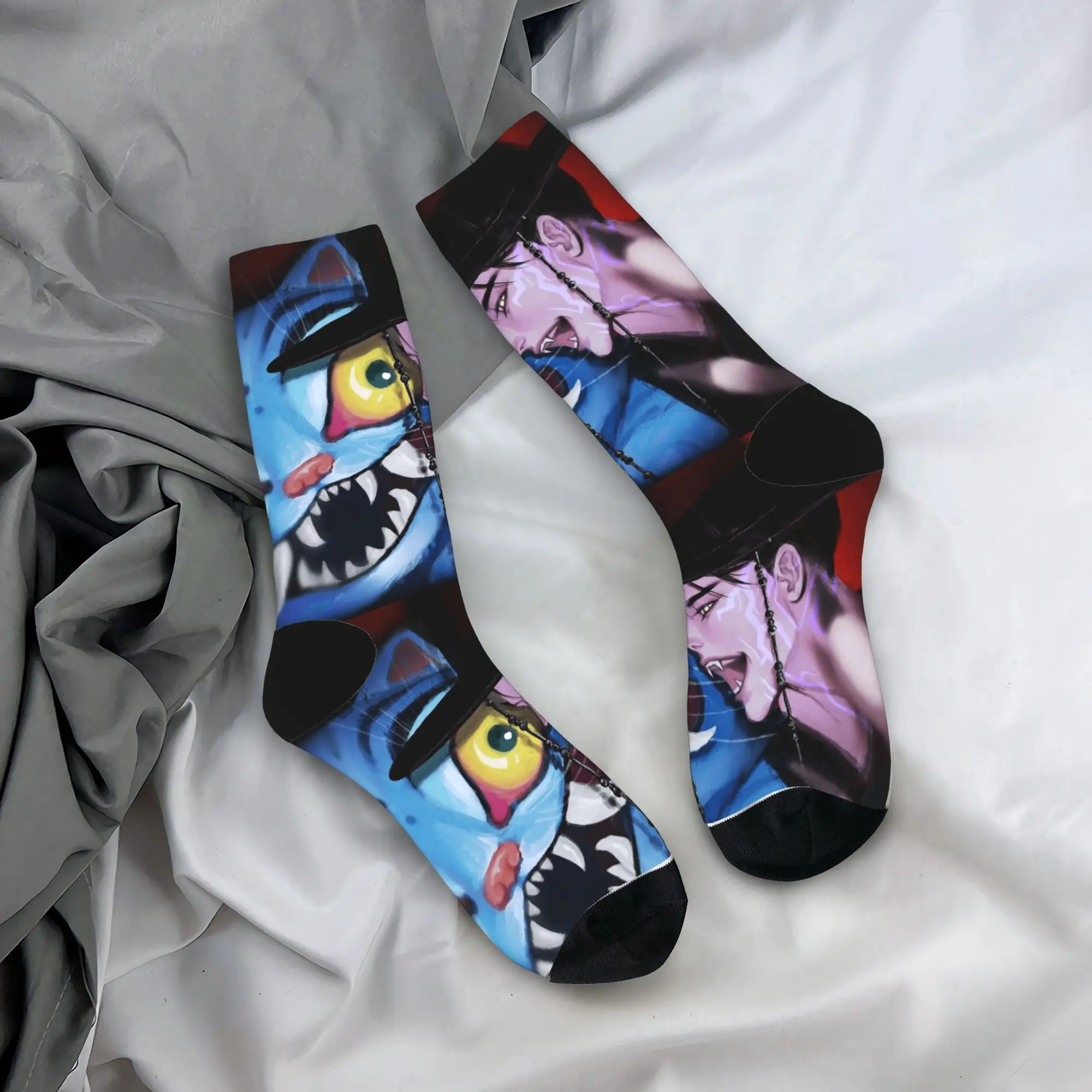 Baby Saja KPop Demon Hunters Chibi Art Stockings Design Gothic Socks Winter Non Skid Socks Men Running Sports Soft Socks
Baby Saja KPop Demon Hunters Chibi Art Stockings Design Gothic Socks Winter Non Skid Socks Men Running Sports Soft Socks