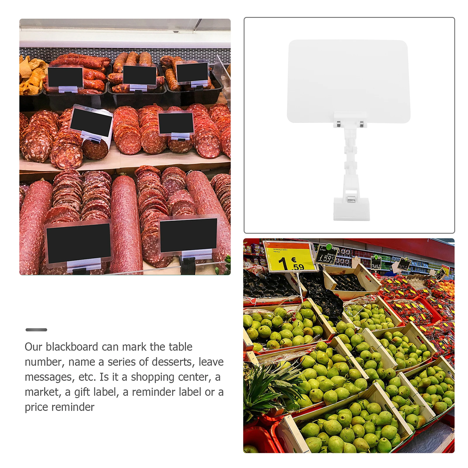 Erasable Price Tag Holder 10pcs White PVC Waterproof Label Stand Supermarket Display Rack Advertising Sign Clip on Style Light
Erasable Price Tag Holder 10pcs White PVC Waterproof Label Stand Supermarket Display Rack Advertising Sign Clip on Style Light