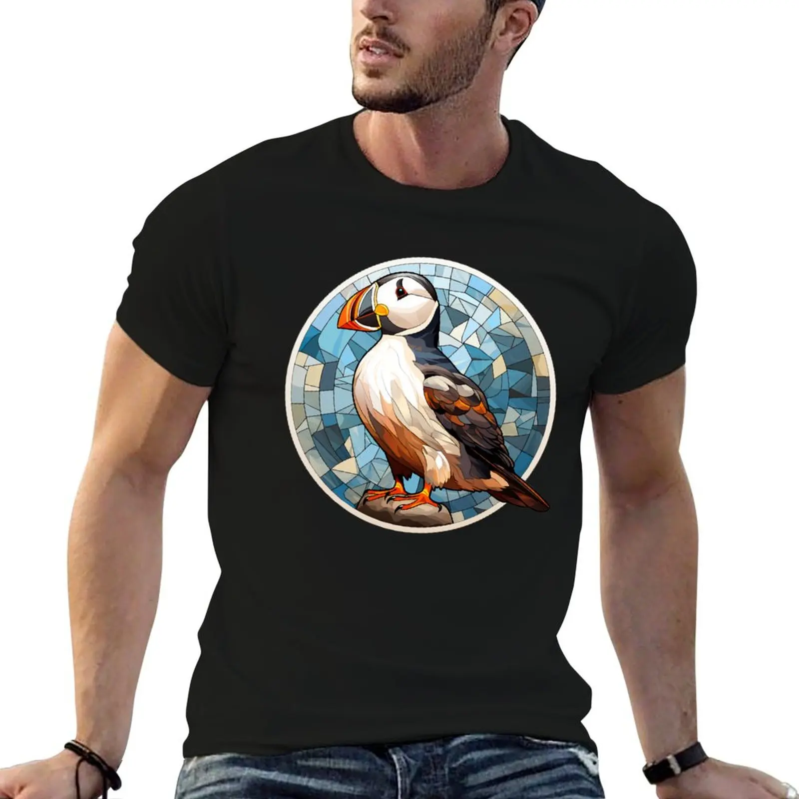 Puffin sea bird mosaic style in a circle T-Shirt vintage sweat football t shirt T-shirt men
Puffin sea bird mosaic style in a circle T-Shirt vintage sweat football t shirt T-shirt men