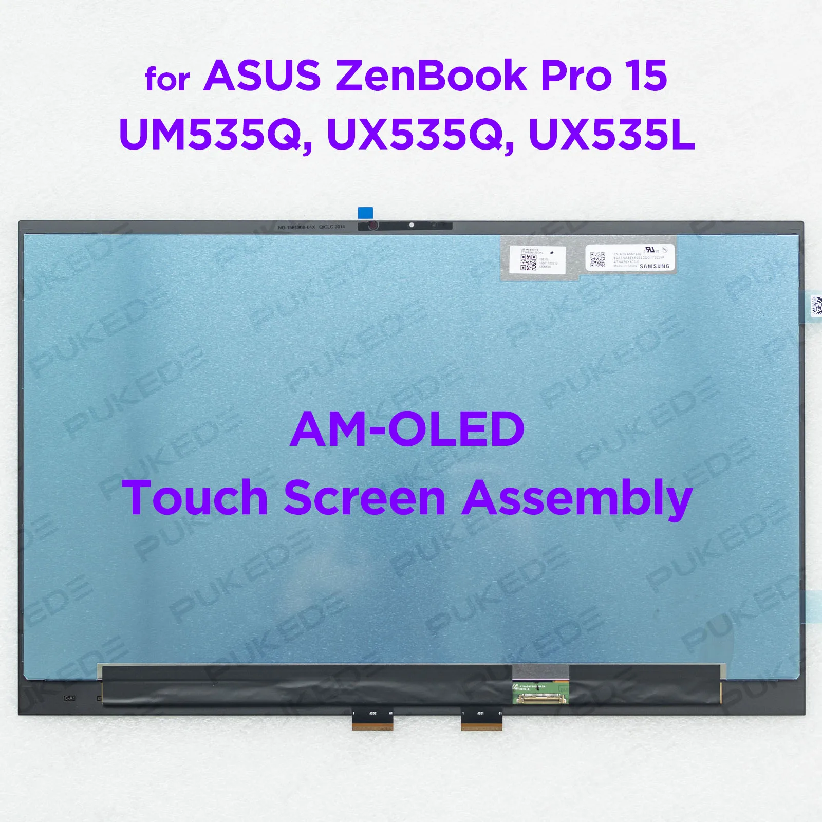 15,6-дюймовый сенсорный ЖК-экран для ноутбука AM-OLED ATNA56YX03-0 для ASUS ZenBook Pro 15 UX535Q UX535L UM535Q 18210- 15601100212
15,6-дюймовый сенсорный ЖК-экран для ноутбука AM-OLED ATNA56YX03-0 для ASUS ZenBook Pro 15 UX535Q UX535L UM535Q 18210- 15601100212