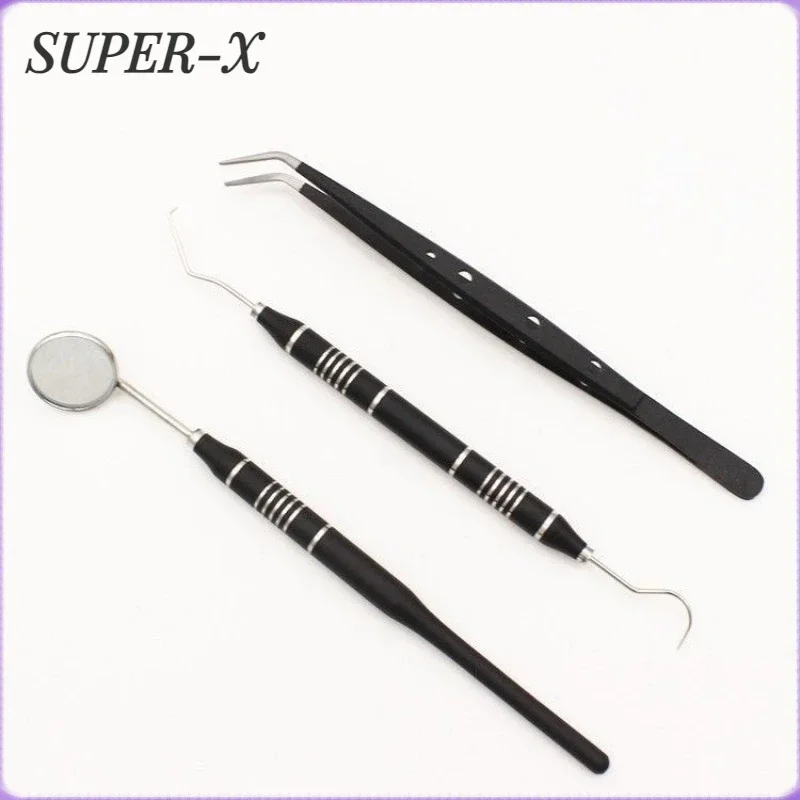 3 Pcs/set Dental Mirror Kit Mouth Mirror Probe Hook Pick Tweezer Stainless Steel Dentist Teeth Cleaning Tool
3 Pcs/set Dental Mirror Kit Mouth Mirror Probe Hook Pick Tweezer Stainless Steel Dentist Teeth Cleaning Tool