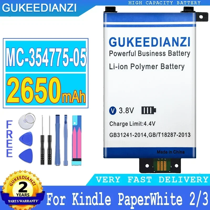 MC-354775-05 58-000049 2650mAh Mobile Phone Batteries For Amazon Kindle PaperWhite 2/3 KPW2 KPW3 PaperWhite2 PaperWhite3 Battery
MC-354775-05 58-000049 2650mAh Mobile Phone Batteries For Amazon Kindle PaperWhite 2/3 KPW2 KPW3 PaperWhite2 PaperWhite3 Battery