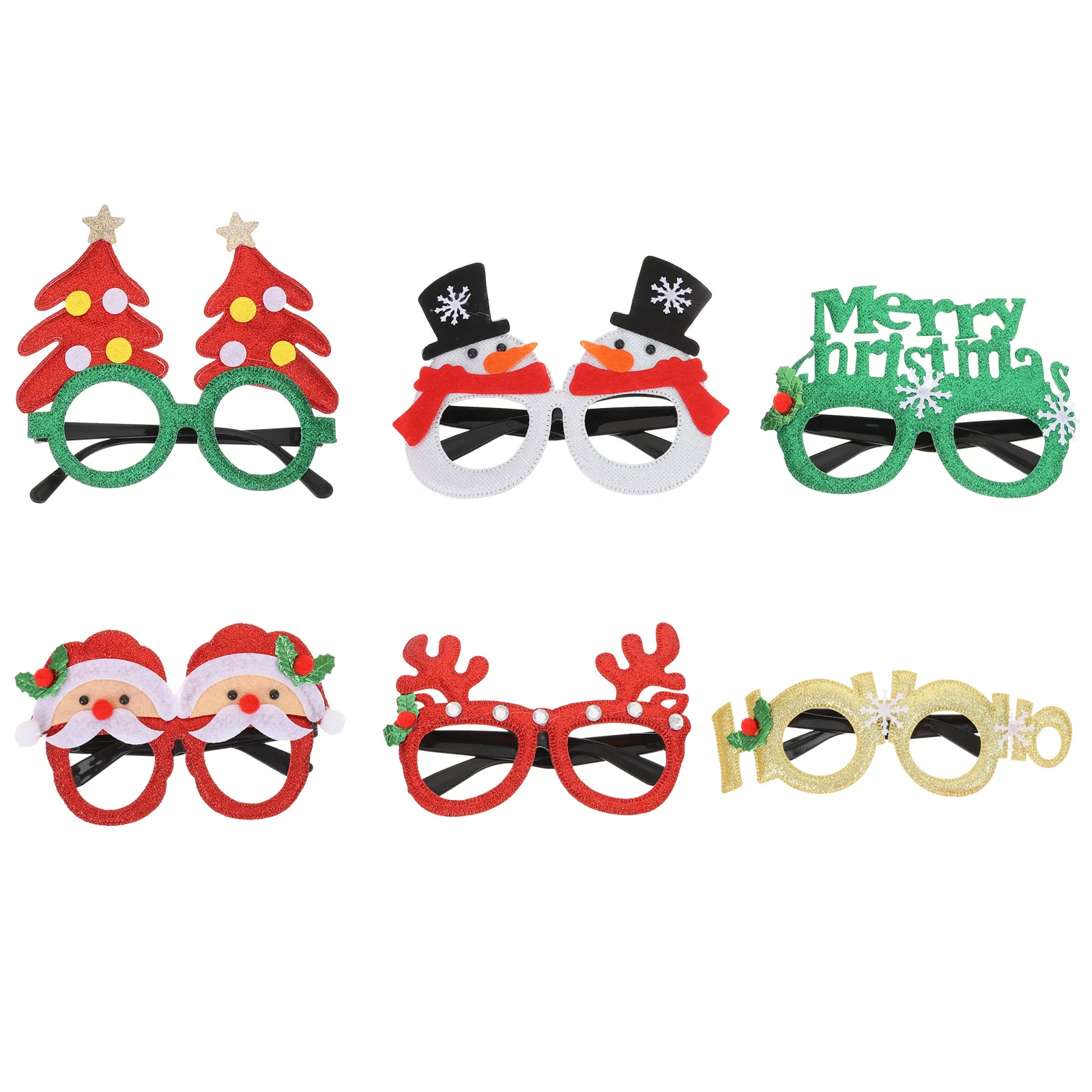 6Pcs Christmas Glasses Safe Comfortable Wear Antler Design Xmas Themed Glasses Frames Party Cartoon Eyeglasses Holiday
6Pcs Christmas Glasses Safe Comfortable Wear Antler Design Xmas Themed Glasses Frames Party Cartoon Eyeglasses Holiday