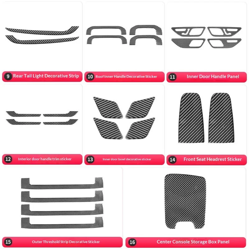 For Mercedes 22-23 C-Class W206 Carbon Fiber Interior Trim AC Vent Window Handle Storage Box Upgrade
For Mercedes 22-23 C-Class W206 Carbon Fiber Interior Trim AC Vent Window Handle Storage Box Upgrade