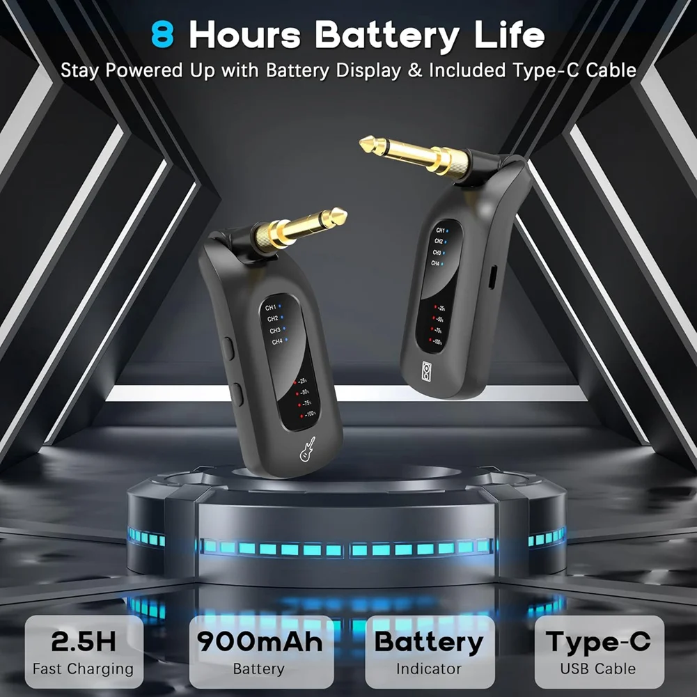 【B55AQ】5.8Ghz Wireless Guitar Audio System Rechargeable Transmitter And Receiver Electric Guitar Bass Parts Guitar Accessories
【B55AQ】5.8Ghz Wireless Guitar Audio System Rechargeable Transmitter And Receiver Electric Guitar Bass Parts Guitar Accessories