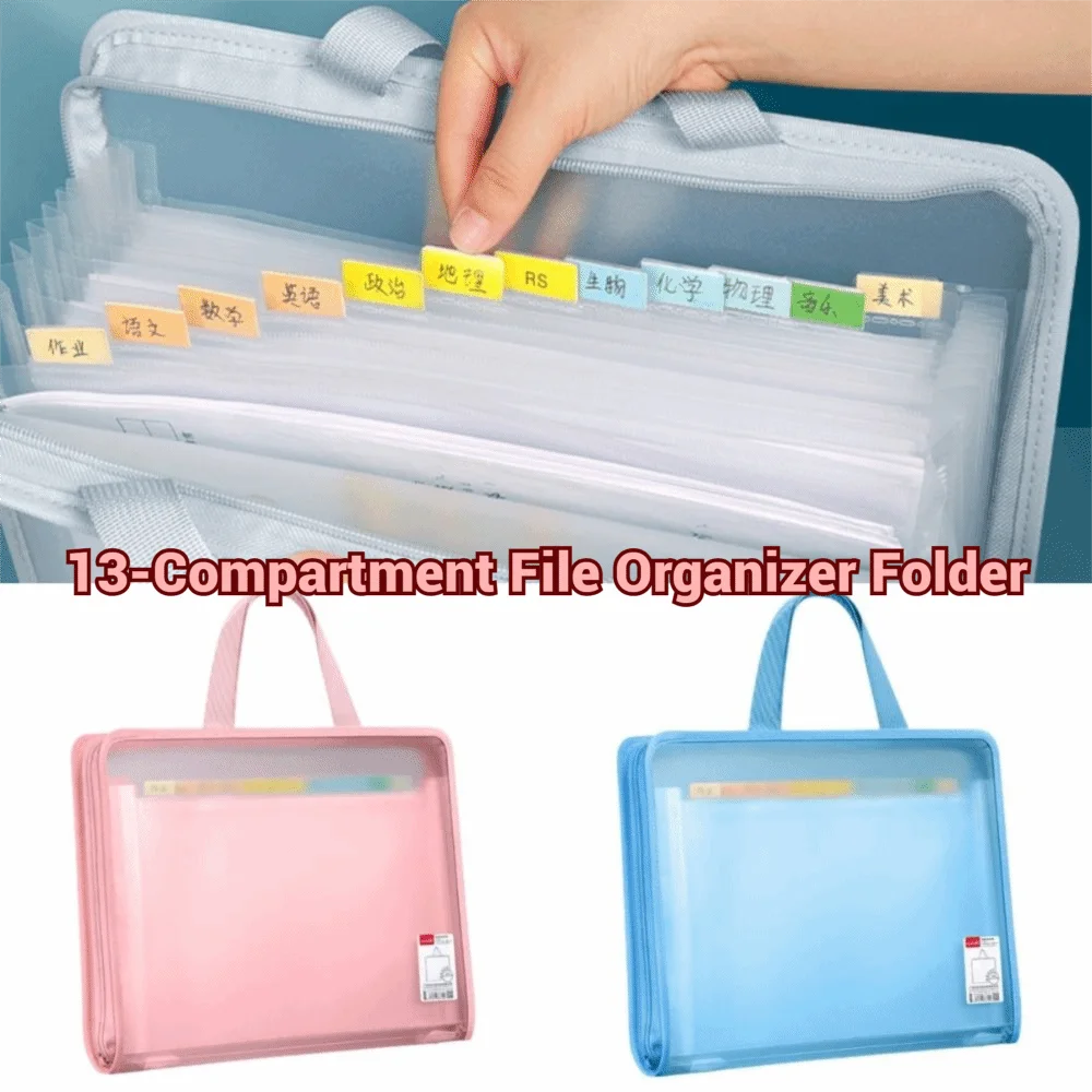 Transparent 13-Compartment File Organizer Folder Durable Portable Document Storage Bag Large Capacity Multifunctional
Transparent 13-Compartment File Organizer Folder Durable Portable Document Storage Bag Large Capacity Multifunctional