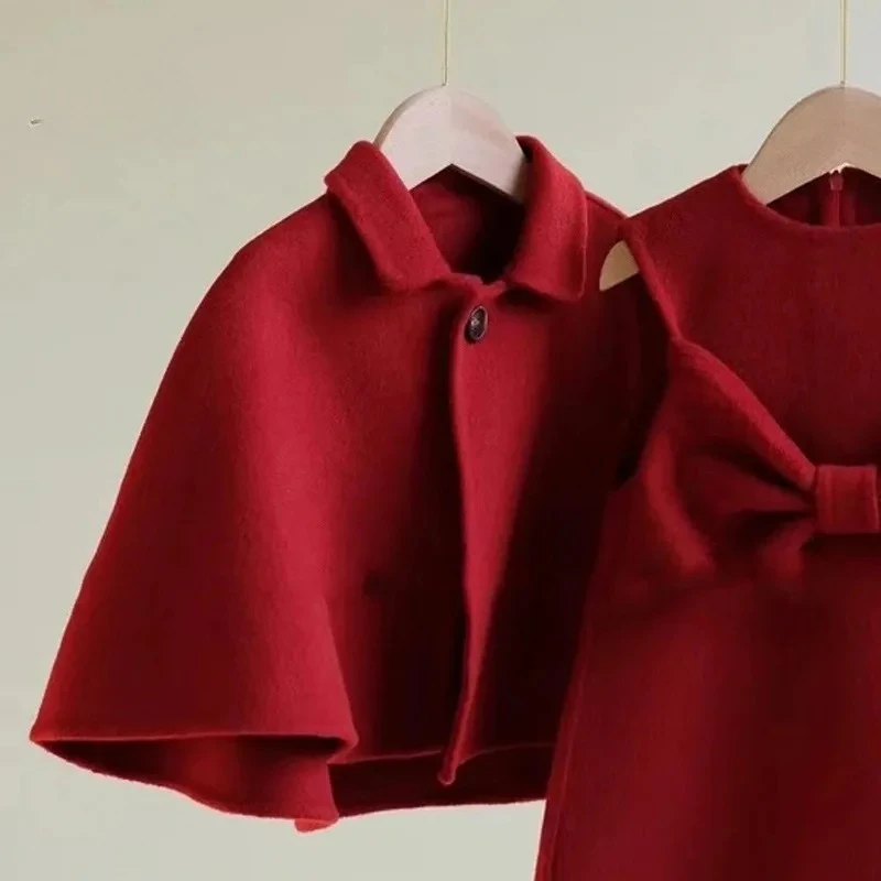 2025 New Autumn Winter Fashion Simple Casual Coat and Princess Dress Two-piece Set Clothes Suits Girls Red Suits Children
2025 New Autumn Winter Fashion Simple Casual Coat and Princess Dress Two-piece Set Clothes Suits Girls Red Suits Children