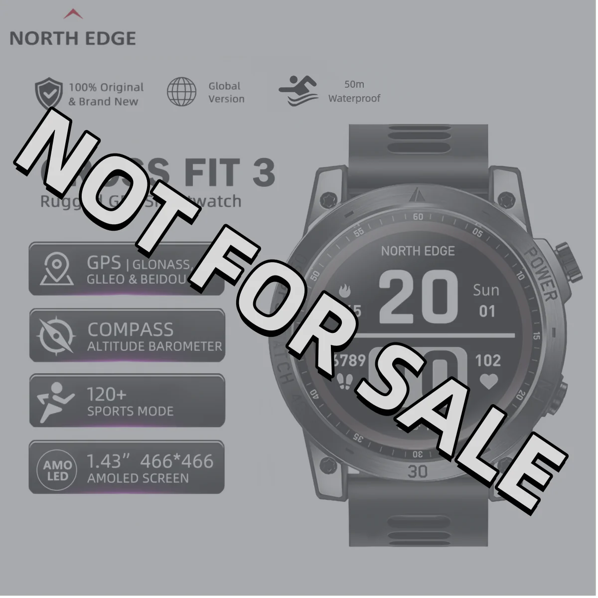 NORTH EDGE Professional Outdoor Sports Smart Watch Men GPS Bluetooth Health Monitoring 50M ATM Dive Swimming Fitness Tacker
NORTH EDGE Professional Outdoor Sports Smart Watch Men GPS Bluetooth Health Monitoring 50M ATM Dive Swimming Fitness Tacker