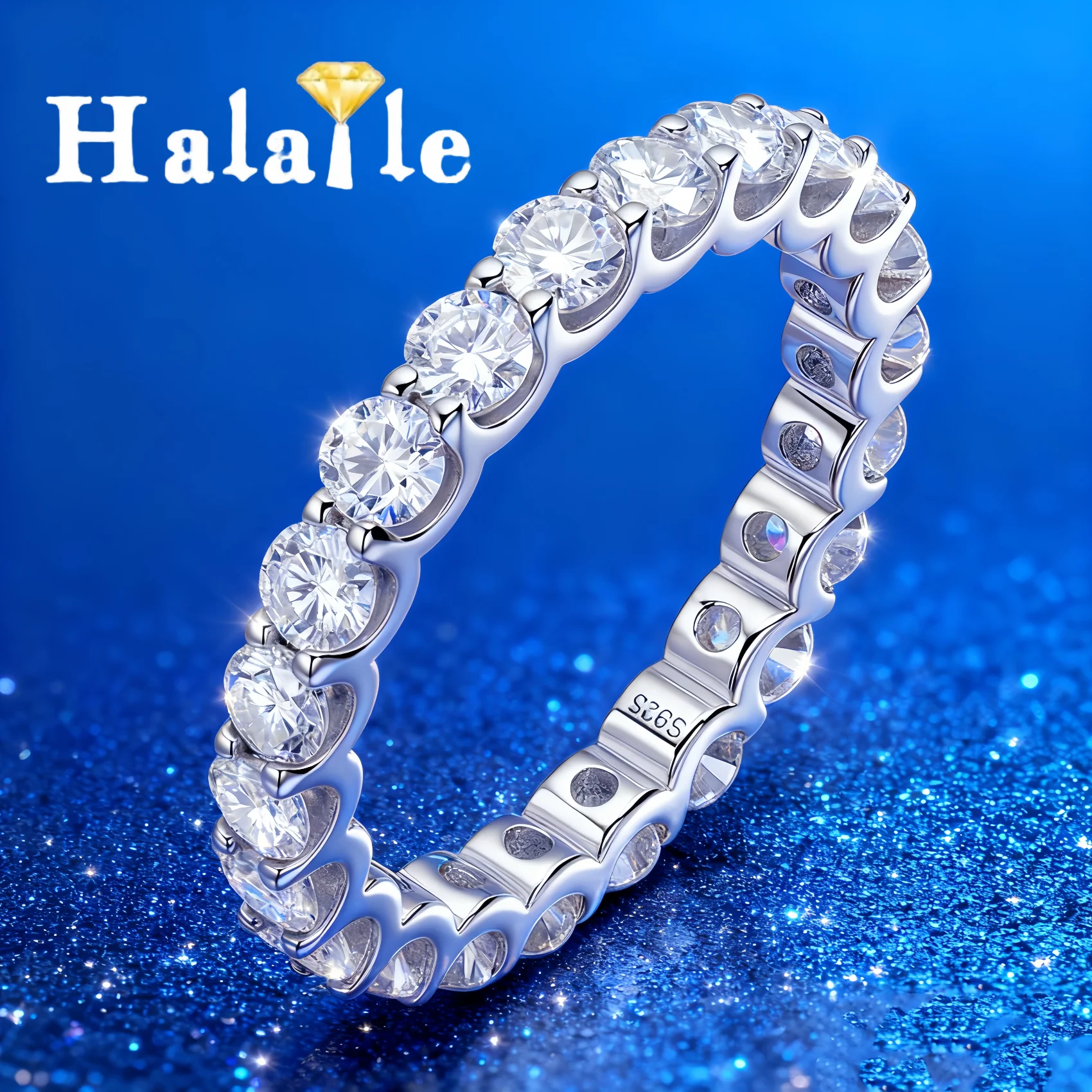 Halaile 2-3 мм D Цвет Полный Муассанит S925 Серебряное Кольцо Сверкающие Ювелирные Изделия Женщины Мужчины Модный Элегантный Подарок Для Вечеринки
Halaile 2-3 мм D Цвет Полный Муассанит S925 Серебряное Кольцо Сверкающие Ювелирные Изделия Женщины Мужчины Модный Элегантный Подарок Для Вечеринки