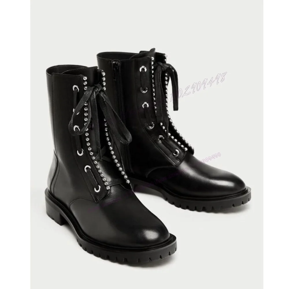 Black Rivet Men's Boots Matte Leather Round Toe Chunky Heels British Style Handmade Shoes for Men Casual New Style Chelsea Shoes
Black Rivet Men's Boots Matte Leather Round Toe Chunky Heels British Style Handmade Shoes for Men Casual New Style Chelsea Shoes