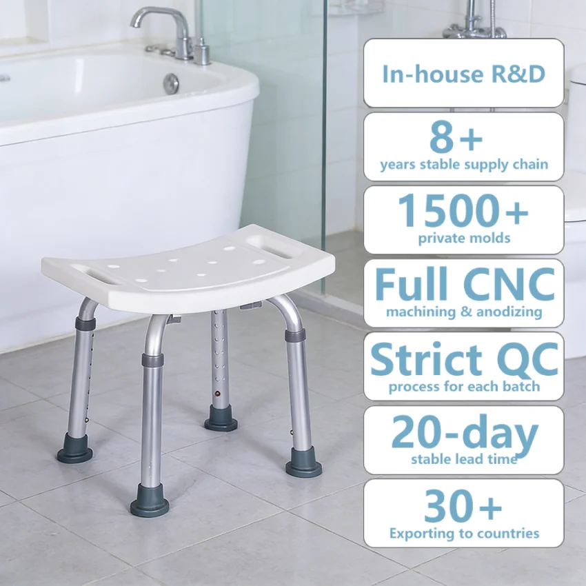 Simplywalk Aluminum Alloy 136KG Bath Shower Chair Non-skid Feet Nursing Home Paraplegic UKCA Distributor Program
Simplywalk Aluminum Alloy 136KG Bath Shower Chair Non-skid Feet Nursing Home Paraplegic UKCA Distributor Program