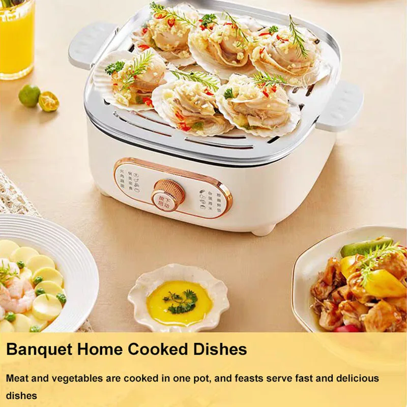 Electric Heated Steamer Food Multi-functional Stainless Steel Large-capacity Vegetable Cooker Pot Breakfast Machine
Electric Heated Steamer Food Multi-functional Stainless Steel Large-capacity Vegetable Cooker Pot Breakfast Machine