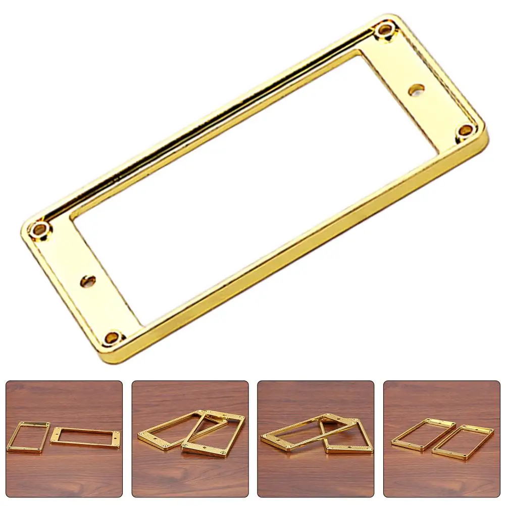 2 Pcs Golden Pattern Guitar Humbucker Pickup Covers Flat Frame Parts Electric Guitars Mounting Accessories Sound Quality
2 Pcs Golden Pattern Guitar Humbucker Pickup Covers Flat Frame Parts Electric Guitars Mounting Accessories Sound Quality