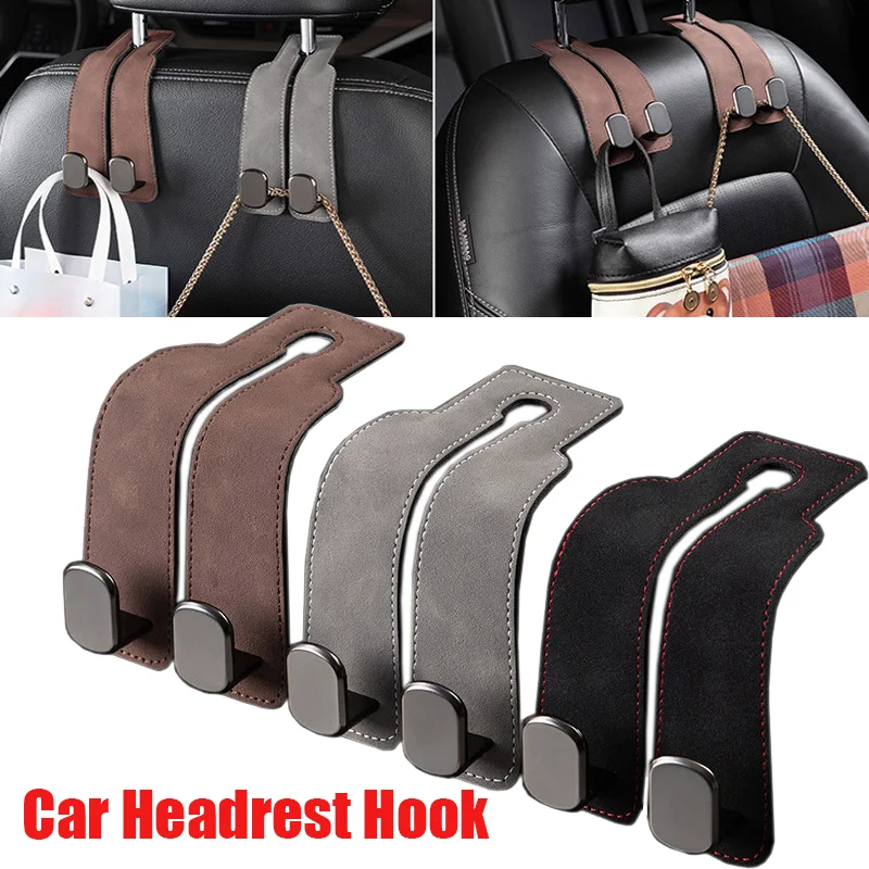 2 in 1 Car Headrest Hook Premium Suede Rear Seat Hanging Dual Hook Large Load-Bearing Hanger Universal Car Headrest
2 in 1 Car Headrest Hook Premium Suede Rear Seat Hanging Dual Hook Large Load-Bearing Hanger Universal Car Headrest