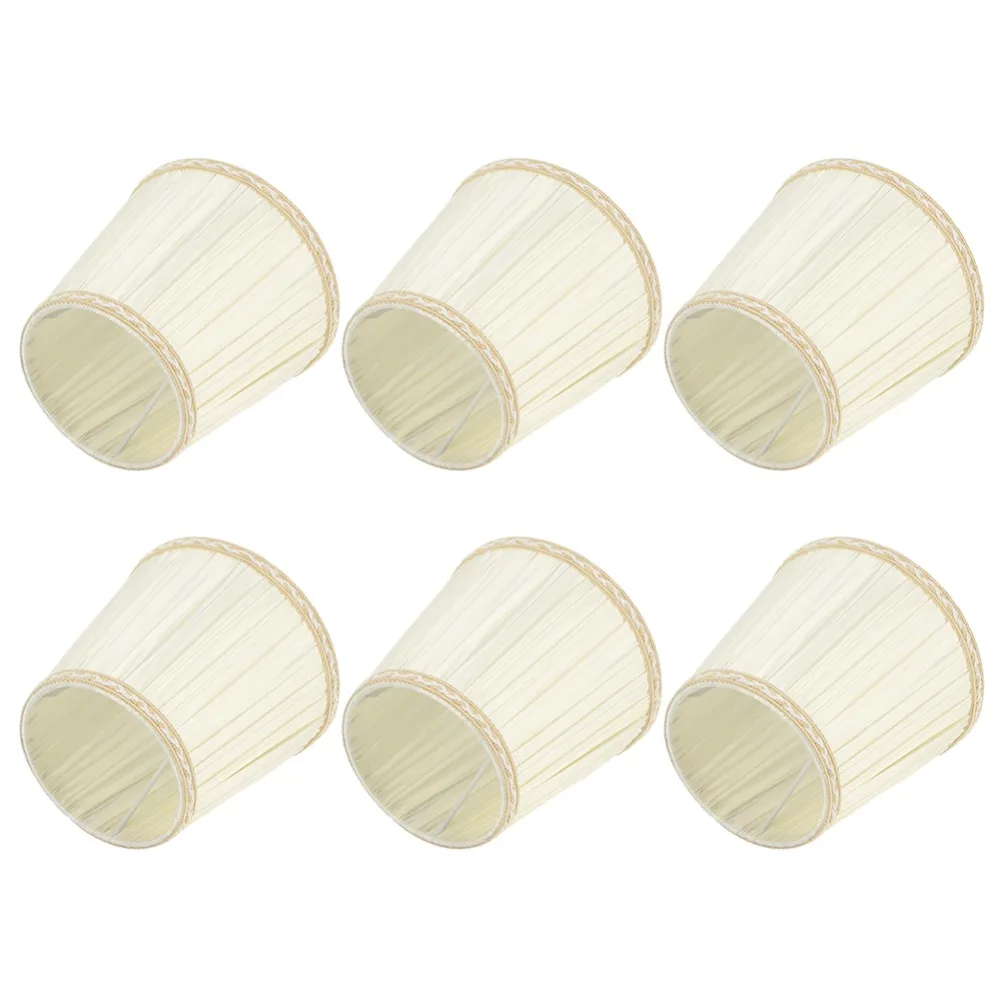 6PCS Stylish Cloth Fabric Lampshade Beige Color Crinkle Texture Chandelier Lampshade Small Lamp Shade Table Lamps
6PCS Stylish Cloth Fabric Lampshade Beige Color Crinkle Texture Chandelier Lampshade Small Lamp Shade Table Lamps