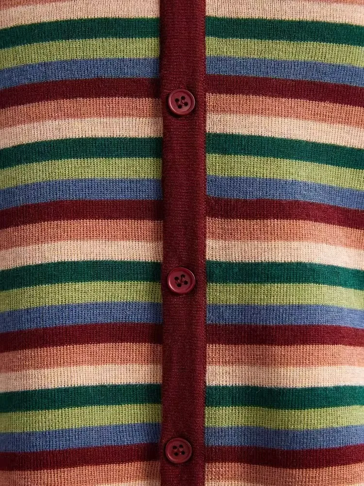 Chic V-Ne Knitted Long Sve Sweater Casual Korean Sle Faionable Striped Design Button-Up Cardigan Women's Premium Kni...
Chic V-Ne Knitted Long Sve Sweater Casual Korean Sle Faionable Striped Design Button-Up Cardigan Women's Premium Kni...