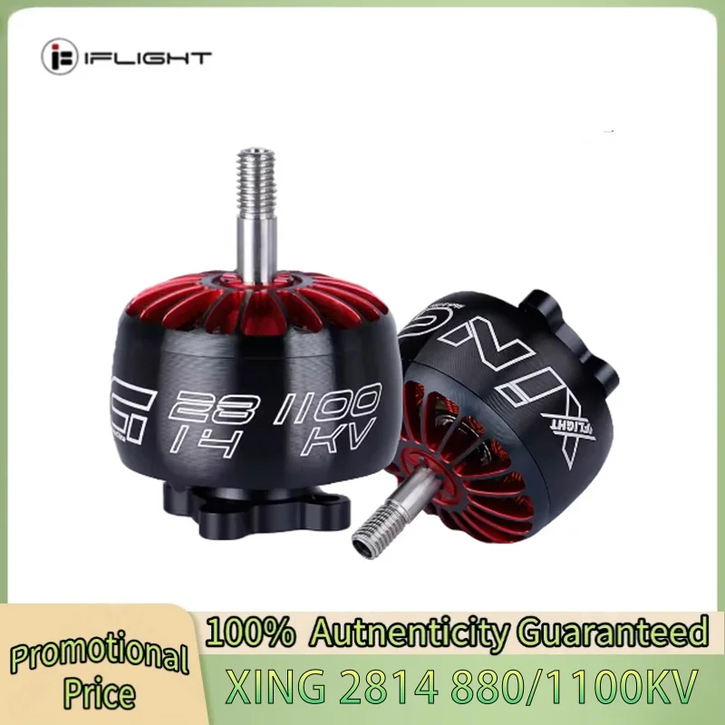 IFlight XING X2814 2814 1100KV / 880KV 2-6S FPV NextGen Motor with 5mm Shaft compatible 9 inch 10 inch frame for FPV drone
IFlight XING X2814 2814 1100KV / 880KV 2-6S FPV NextGen Motor with 5mm Shaft compatible 9 inch 10 inch frame for FPV drone