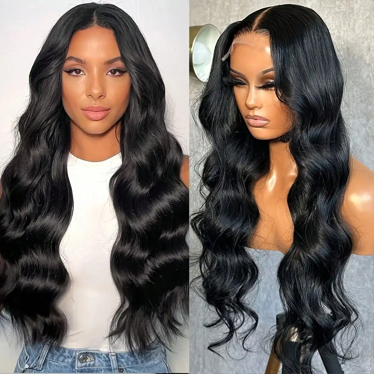 Loose Wave Synthetic Lace Front Wig Glueless Wigs Pre Plucked 13x4 HD Lace Front Wig for Women Black Body Wave Synthetic Wig
Loose Wave Synthetic Lace Front Wig Glueless Wigs Pre Plucked 13x4 HD Lace Front Wig for Women Black Body Wave Synthetic Wig