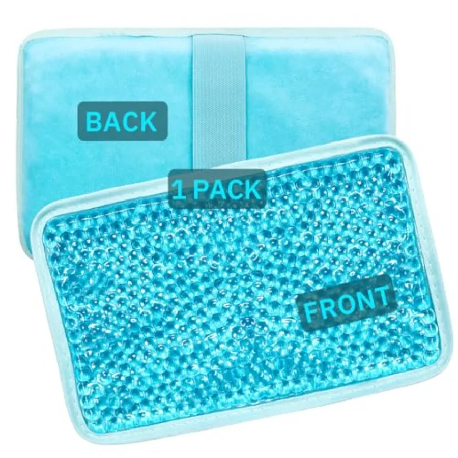 Gel Beads Ice Pack Ice Bag with Strap-1 Pack Reusable Hot and Cold Pack Compress for Knee, Shoulder, Feet, Back, Ankle, Neck, H
Gel Beads Ice Pack Ice Bag with Strap-1 Pack Reusable Hot and Cold Pack Compress for Knee, Shoulder, Feet, Back, Ankle, Neck, H