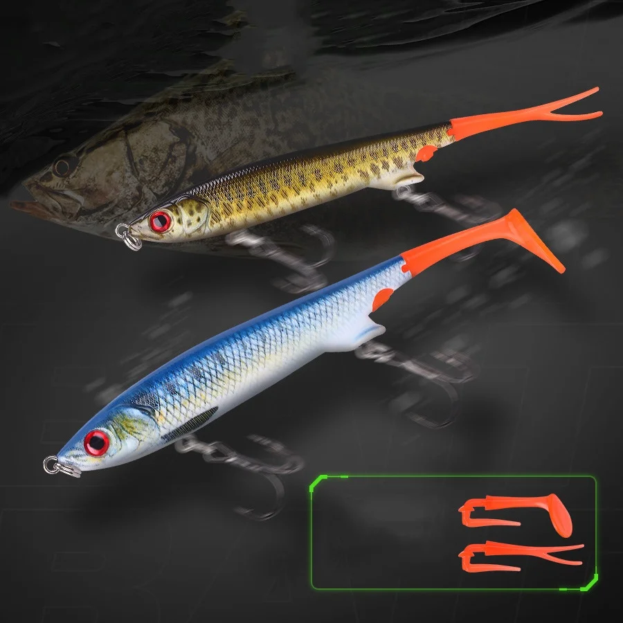 Рыболовная приманка, мягкие Сменные T-образные хвосты + вилочные хвосты, тонущие искусственные приманки, 12 см, качественные тройные Крючки, длинная литая жесткая приманка
Рыболовная приманка, мягкие Сменные T-образные хвосты + вилочные хвосты, тонущие искусственные приманки, 12 см, качественные тройные Крючки, длинная литая жесткая приманка