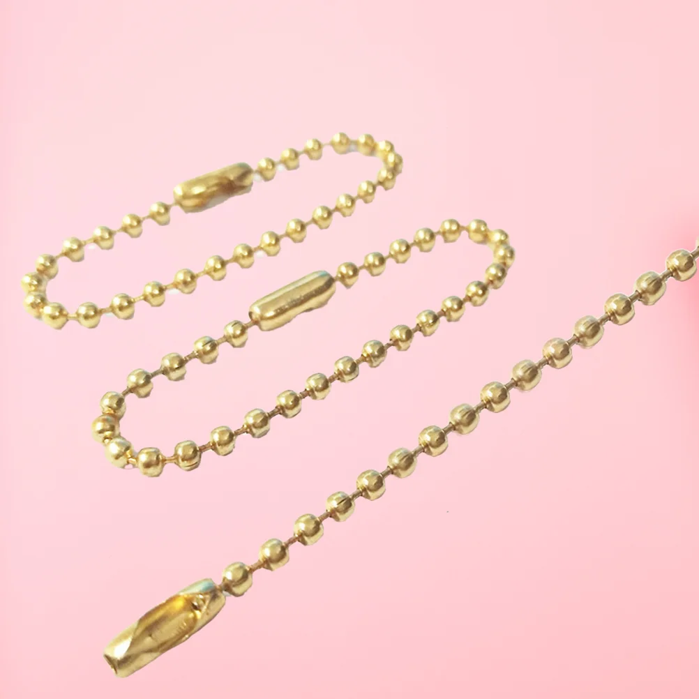 100 PCS DIY Key Chains Adjustable Metal Bead Steel Ball Necklace Long Connector Clasp
100 PCS DIY Key Chains Adjustable Metal Bead Steel Ball Necklace Long Connector Clasp