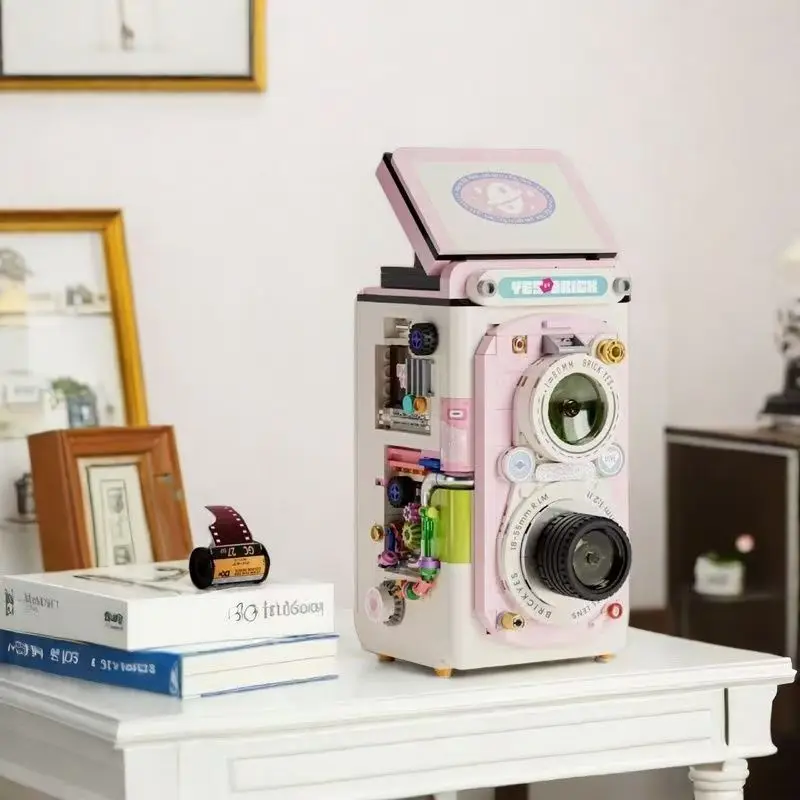 Two options available. Double-sided building block camera model toys, collectible assembled display items, suitable for gift-giv
Two options available. Double-sided building block camera model toys, collectible assembled display items, suitable for gift-giv