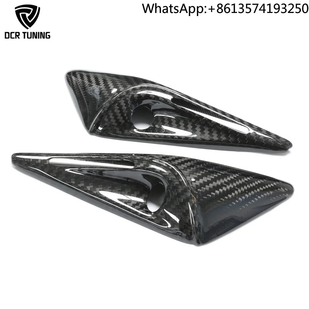 For 2023+ Tesla MODEL S Full Coverage Exterior Fender Trim Glossy Dry Carbon Turn Signal Overlays and Side Camera Cover
For 2023+ Tesla MODEL S Full Coverage Exterior Fender Trim Glossy Dry Carbon Turn Signal Overlays and Side Camera Cover