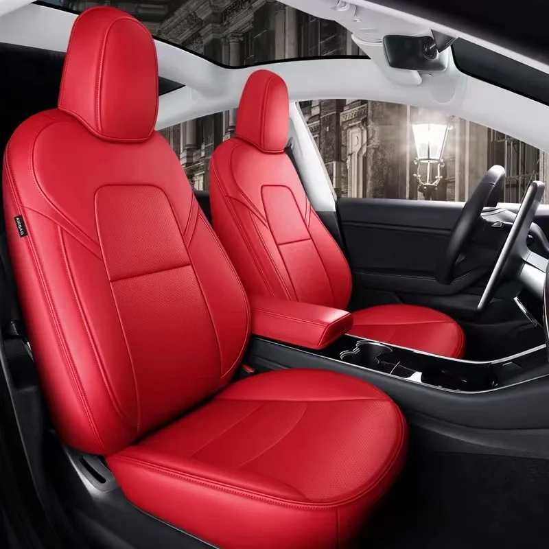 Изготовленные на заказ кожаные чехлы для автомобильных сидений Tesla Model 3, полностью покрытые, подходят для комплекта автомобильных аксессуаров, чехлы для подушек Tesla Model Y
Изготовленные на заказ кожаные чехлы для автомобильных сидений Tesla Model 3, полностью покрытые, подходят для комплекта автомобильных аксессуаров, чехлы для подушек Tesla Model Y