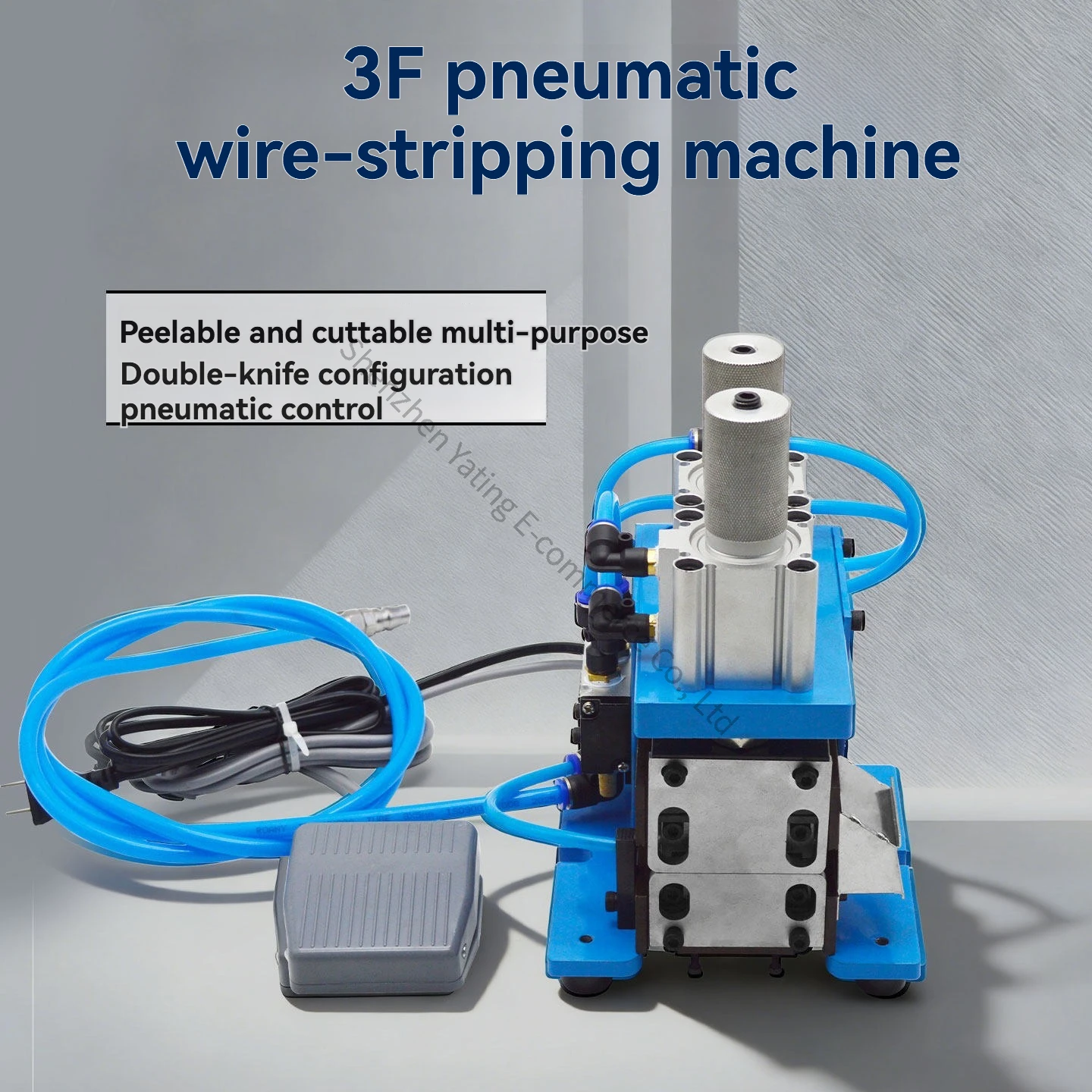 305TYPE Pneumatic Stripping Machine Stripping Range 2-7mm Cable Stripping Cores Pneumatic Cutting for Even Cutting
305TYPE Pneumatic Stripping Machine Stripping Range 2-7mm Cable Stripping Cores Pneumatic Cutting for Even Cutting
