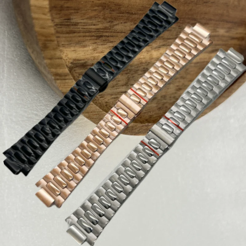GMOGAR Black Watch Strap 25mm*13mm Watch Band for Patk Phlpe Nautilus 5711 5712/1A010 Convex Steel Watchband Steel Belt No Logo
GMOGAR Black Watch Strap 25mm*13mm Watch Band for Patk Phlpe Nautilus 5711 5712/1A010 Convex Steel Watchband Steel Belt No Logo