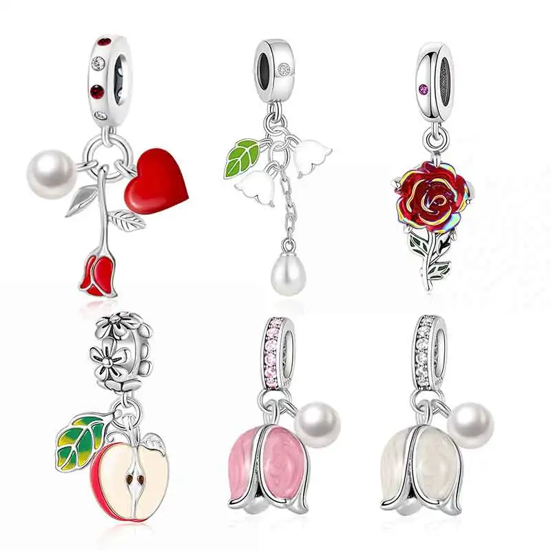 FC Jewelry Fit Original Charm Bracelet 100% 925 Sterling Silver Rose Flower Pearl Apple Tulips Bead For Making Women Berloque
FC Jewelry Fit Original Charm Bracelet 100% 925 Sterling Silver Rose Flower Pearl Apple Tulips Bead For Making Women Berloque