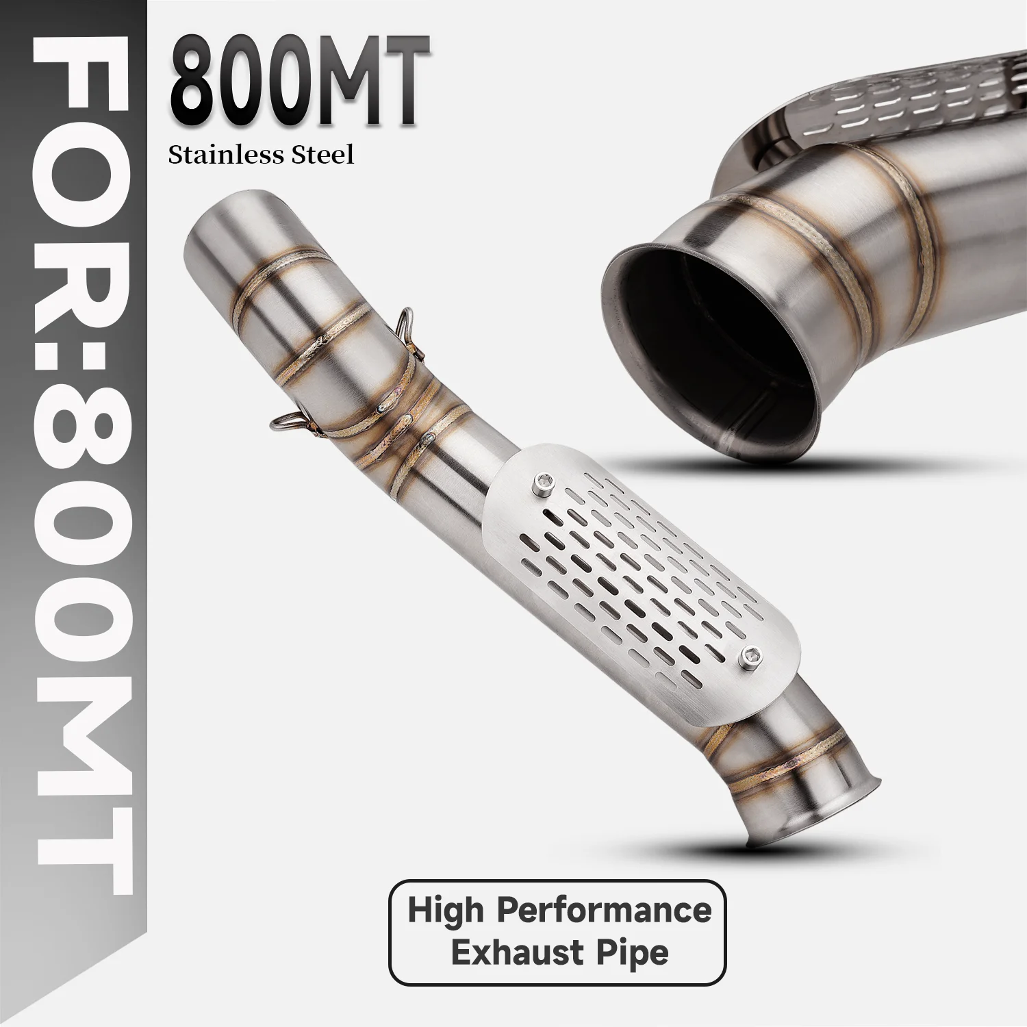 For CF 800MT CF 800-5A 2021-2024 Motorcycle Exhuast Middle Link Pipe Connector Escape Muffler Pipe With heat-resistant cover
For CF 800MT CF 800-5A 2021-2024 Motorcycle Exhuast Middle Link Pipe Connector Escape Muffler Pipe With heat-resistant cover