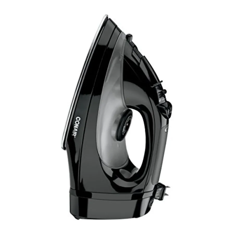 WCI306RBK Black Cord-Keeper Steam Iron for home use, durable plastic body, matte black finish, 360 swivel cord storage and anti
WCI306RBK Black Cord-Keeper Steam Iron for home use, durable plastic body, matte black finish, 360 swivel cord storage and anti