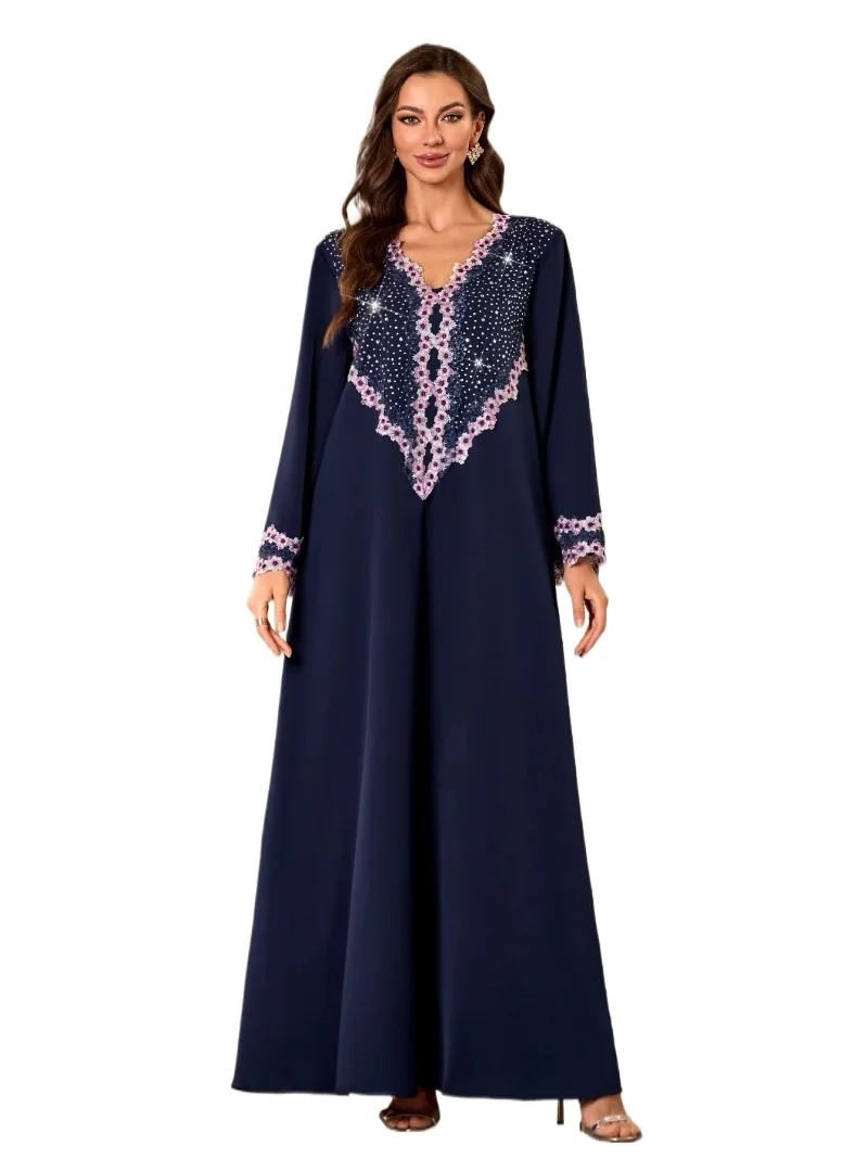 Abayas Diamonds Jalabiya Eid Djellaba Muslim Women Maxi Dress Ramadan Islam Clothing Turkey Kaftan Arabic Robe Gown
Abayas Diamonds Jalabiya Eid Djellaba Muslim Women Maxi Dress Ramadan Islam Clothing Turkey Kaftan Arabic Robe Gown