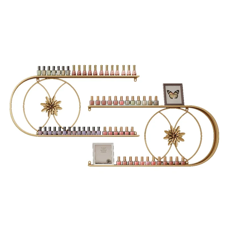 High Value Nail Display Stand Creative U-type Nail Oil Rack Multi-layer Wall Hanging Shelf Divider Fashion Makeup Organizer
High Value Nail Display Stand Creative U-type Nail Oil Rack Multi-layer Wall Hanging Shelf Divider Fashion Makeup Organizer