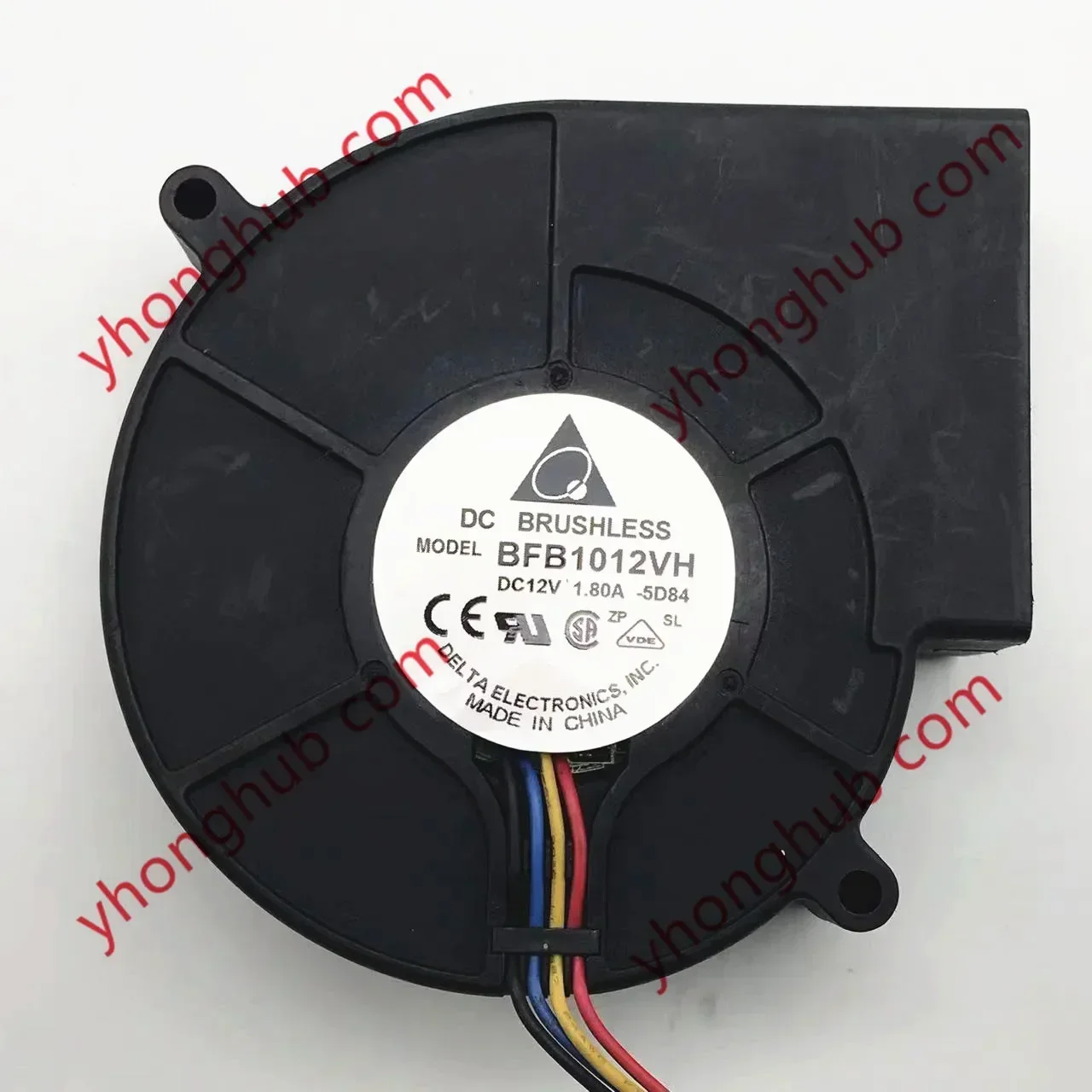 Delta Electronics BFB1012VH 5D84 Server Blower Fan DC 12V 1.80A 97x97x33mm 4-Wire
Delta Electronics BFB1012VH 5D84 Server Blower Fan DC 12V 1.80A 97x97x33mm 4-Wire